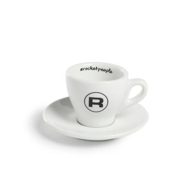 Rocket Tassenset "Espresso #Rocketpeople" - 6 Stück, weiss - Coffee Coaching Club