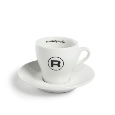 Rocket Tassenset "Flat White #Rocketpeople" - 6 Stück, weiss - Coffee Coaching Club