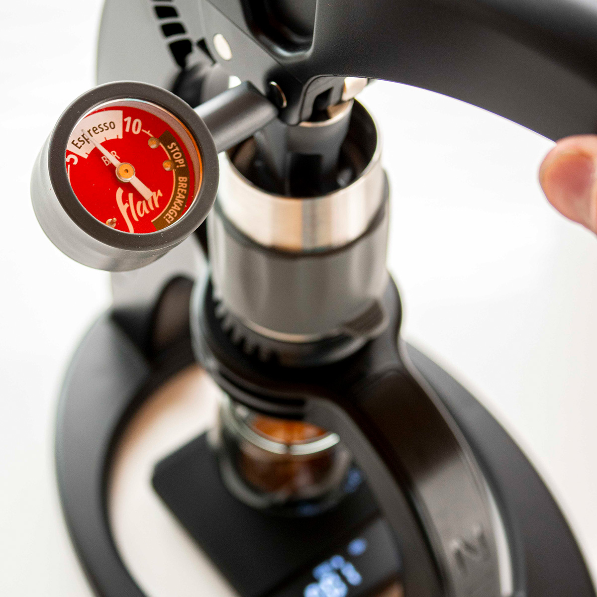 Flair Pressure Gauge Kit Manometer und abgewinkelter Stiel – Coffee Coaching Club 2