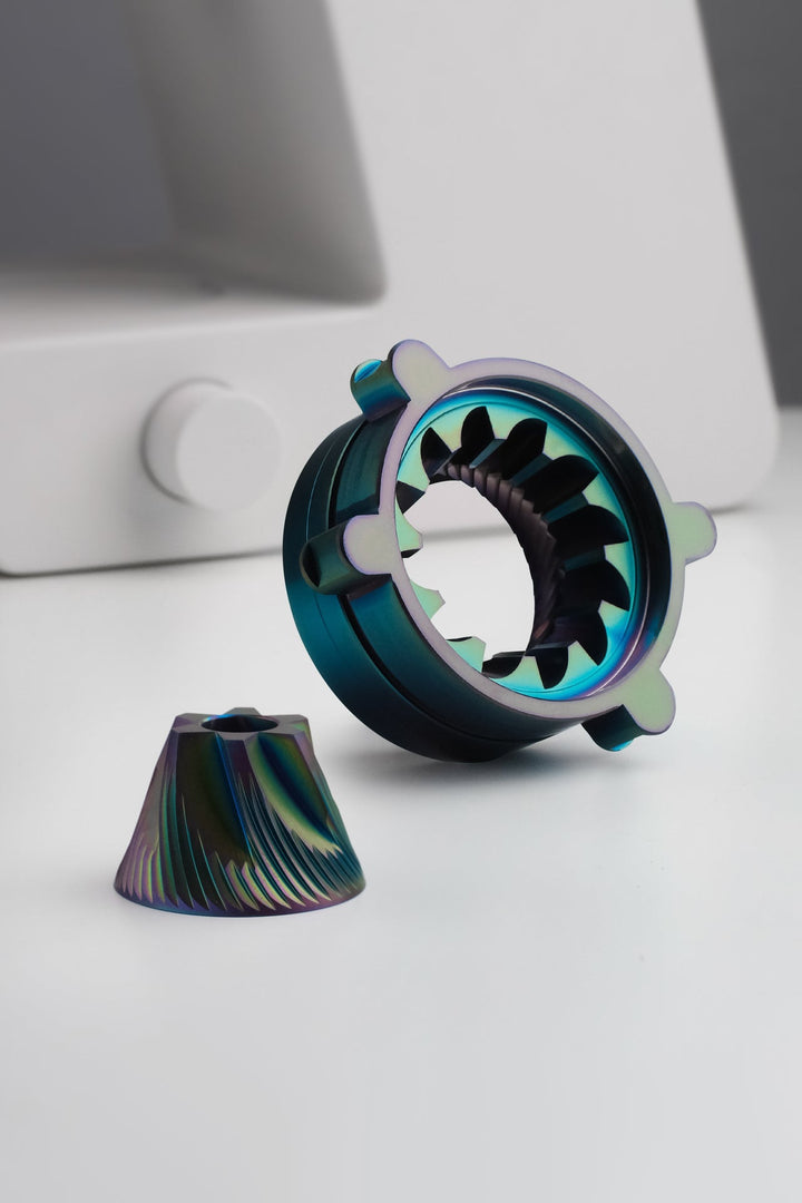 Varia VS6 Hypernova Iridescent Titanium 63mm Conical Burrs
