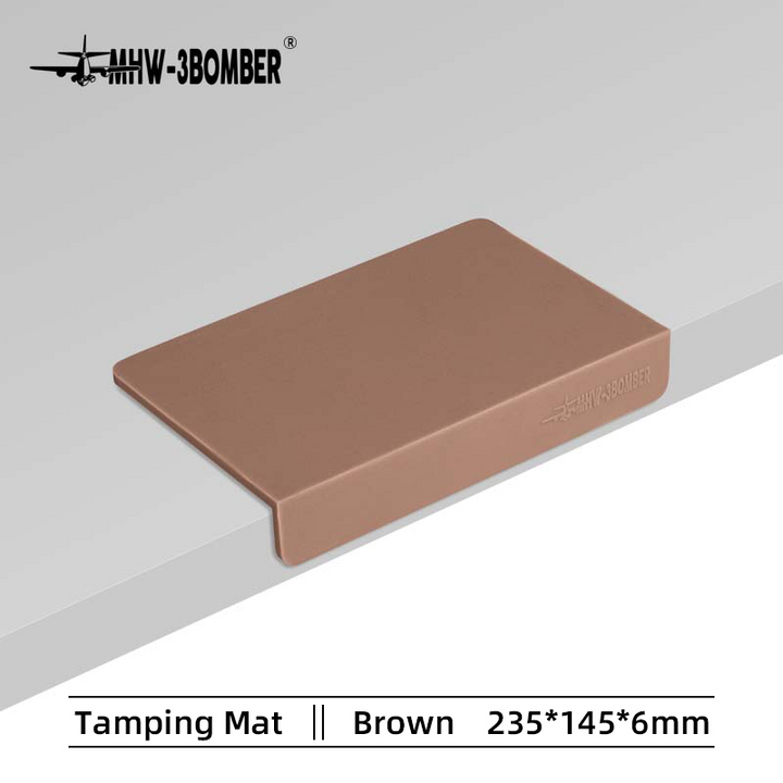 MHW-3BOMBER Tampermatte Braun - Coffee Coaching Club