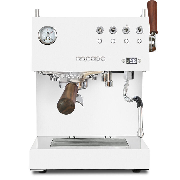 Ascaso Steel Duo PLUS incl Barista Workshop - Weiss-Holz - Coffee Coaching Club