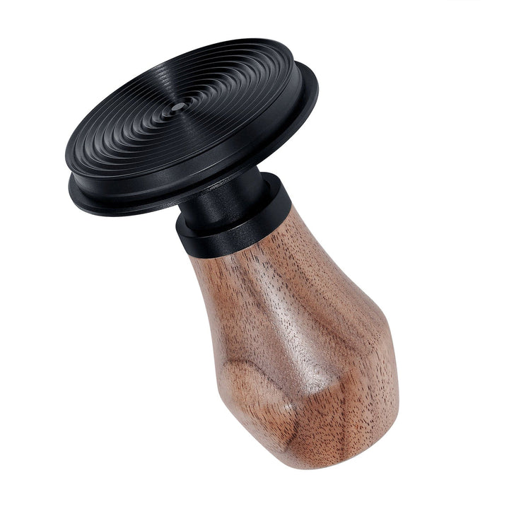 Normcore Premium Tamper Druckregulierend 58.5 mm Titan PVD beschichtet Nussbaum - Coffee Coaching Club