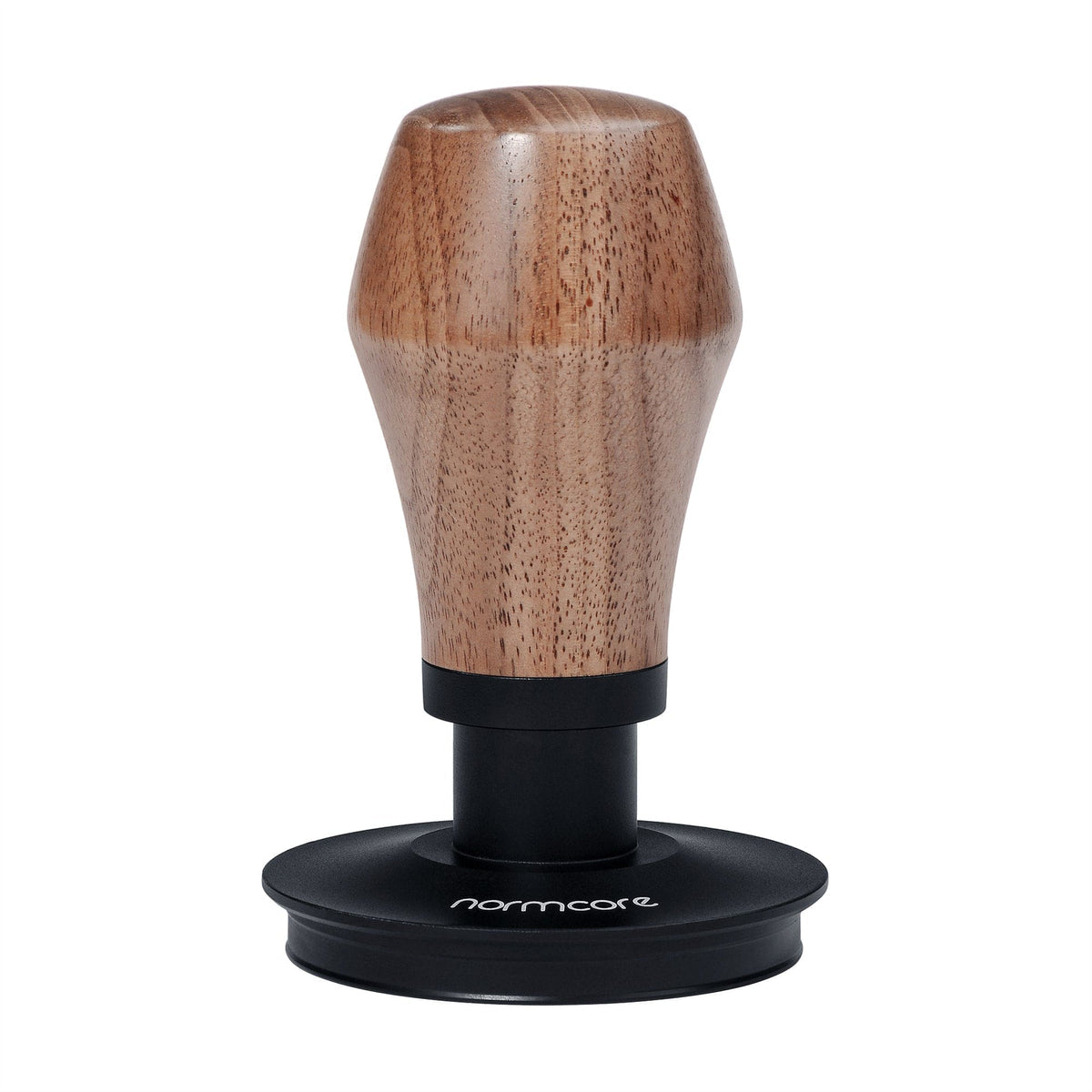 Normcore Premium Tamper Druckregulierend 58.5 mm Titan PVD beschichtet Nussbaum - Coffee Coaching Club