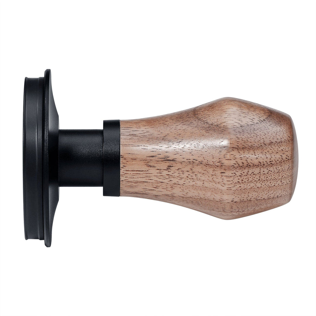 Normcore Premium Tamper Druckregulierend 58.5 mm Titan PVD beschichtet Nussbaum - Coffee Coaching Club