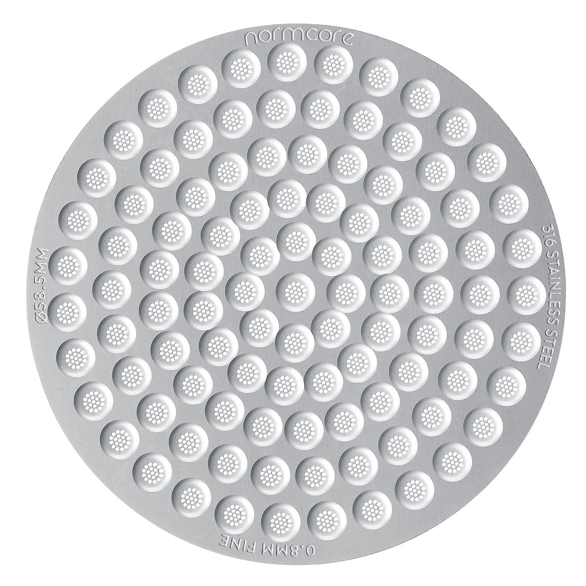 美品　PLACEBO SMOOTH OPERATOR6’8 Normcore 58.5 mm Ultra Slim Puck Screen 0.8 mm - 316 Stainless
