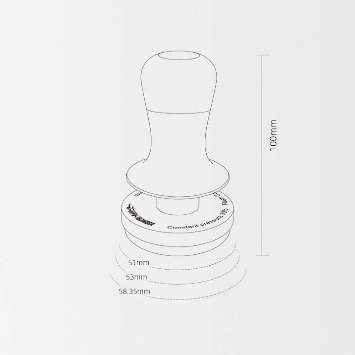 MHW-3BOMBER Espresso-Tamper Flash 58.35 mm: Perfekt für konstante und präzise Extraktionen - Coffee Coaching Club