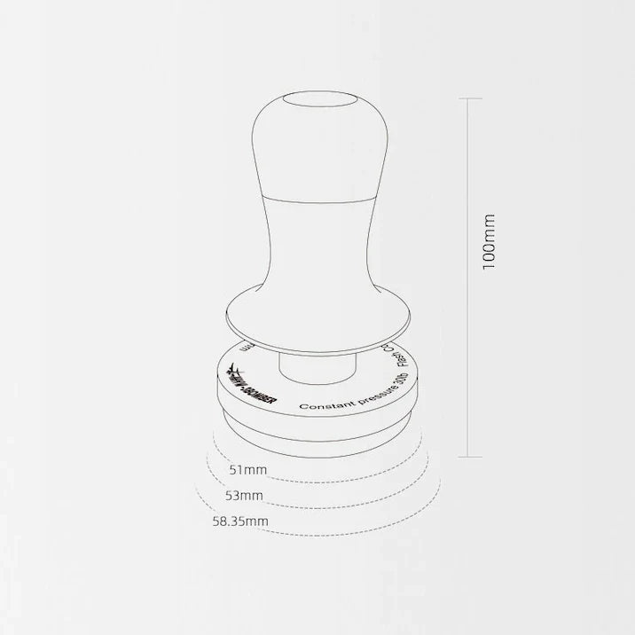 MHW-3BOMBER Espresso-Tamper Flash 53.35 mm: Perfekt für konstante und präzise Extraktionen - Coffee Coaching Club