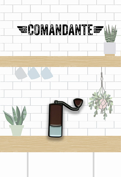 Comandante Enamel Pin: Zeige deine Kaffeeleidenschaft! - Coffee Coaching Club