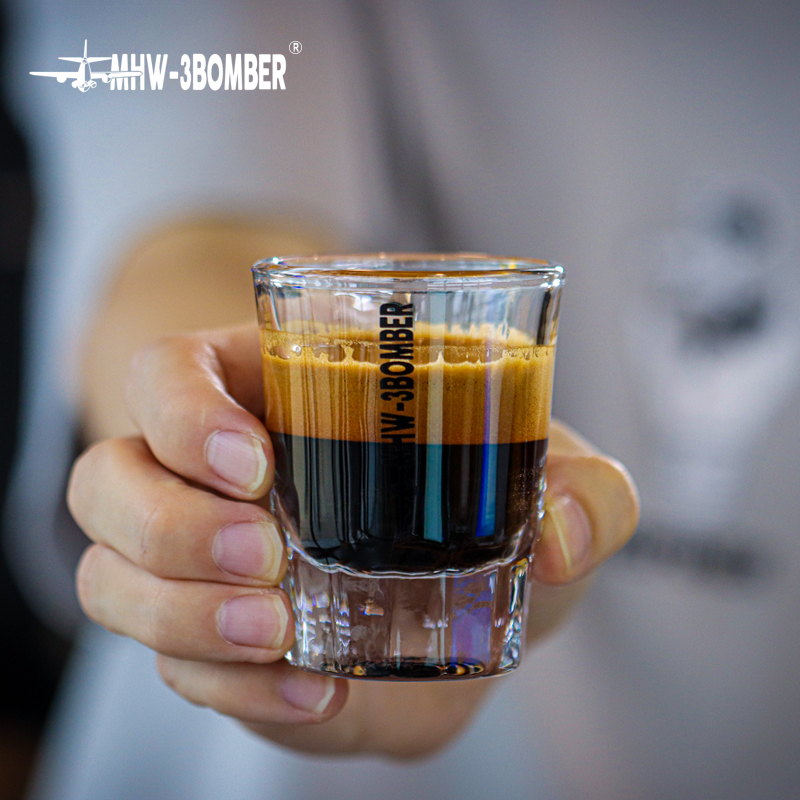 MHW-3BOMBER Round Espresso Shot Glass 50 ml - Coffee Coaching Club