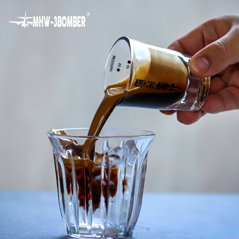 MHW-3BOMBER Round Espresso Shot Glass 50 ml - Coffee Coaching Club