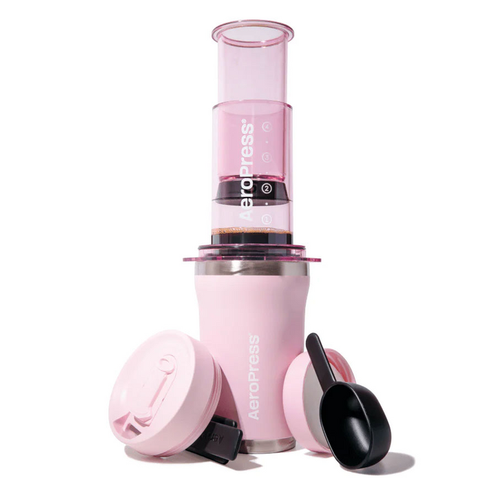 AeroPress Go Plus Travel System – Pink