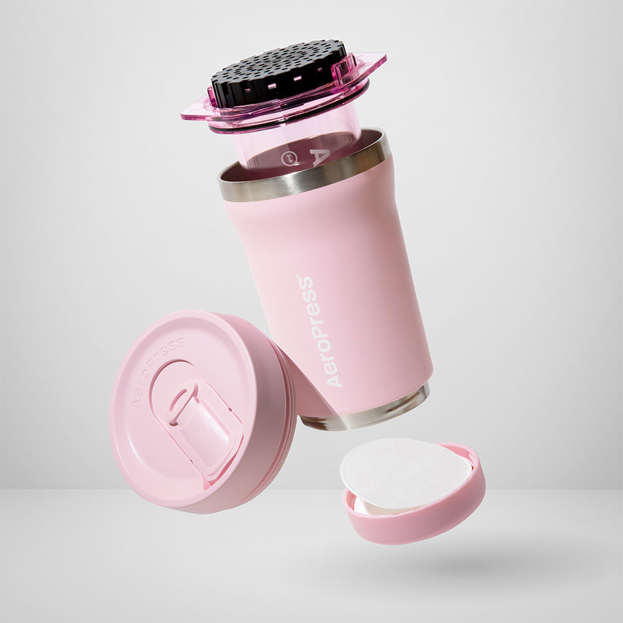 AeroPress Go Plus Travel System – Pink