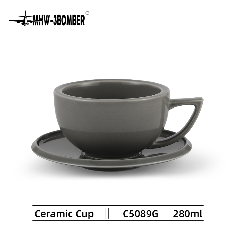 MHW 3BOMBER Keramiktasse 280 ml Grau - Coffee Coaching Club