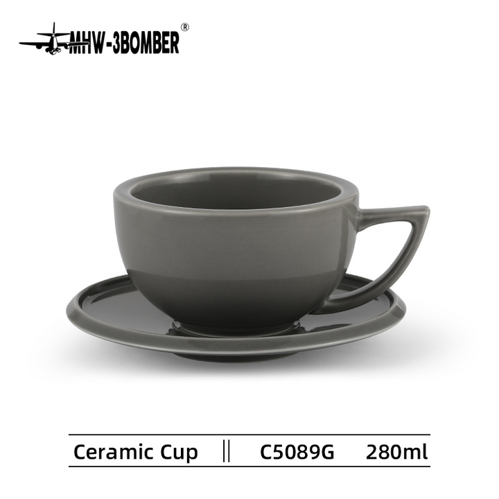 MHW 3BOMBER Keramiktasse 280 ml Grau - Coffee Coaching Club