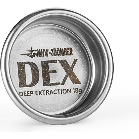MHW-3BOMBER DEX (Deep Extraction) 58 mm 18 g Präzisions Sieb - Coffee Coaching Club