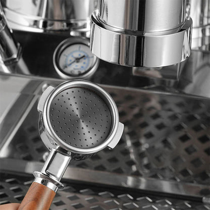 MHW-3BOMBER Espresso Puck Sieb 58.5 mm 0.8 mm Schwarz Titanium beschichtet - Coffee Coaching Club
