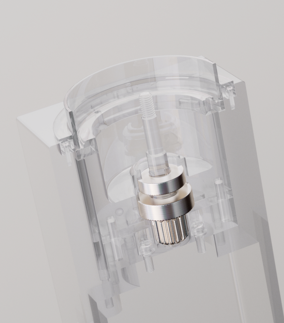 Varia VS4, Mahlwerk mit 53-mm-Kegel im durchsichtigen Modell