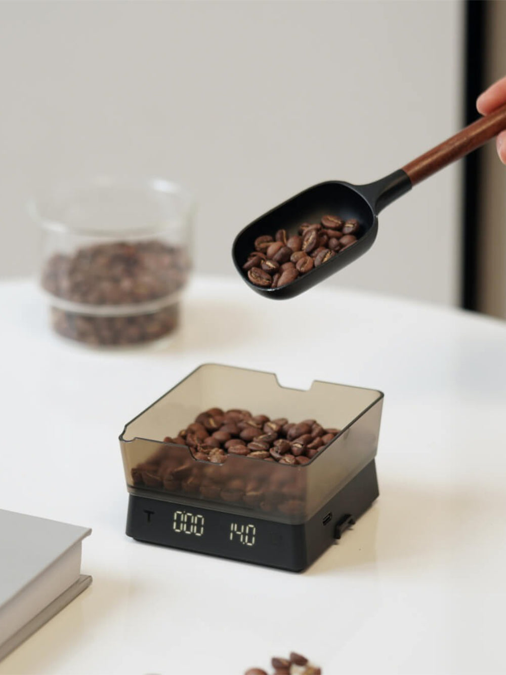NUTTII Geo-C PRO Digital Coffee Scale – Präzision trifft Portabilität