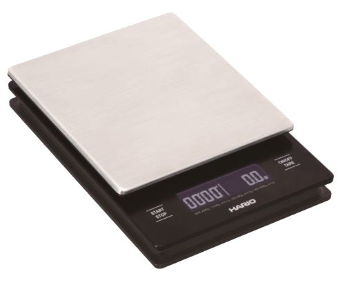 HARIO V60 Metal Drip Scale - rechargeable - Coffee Coaching Club