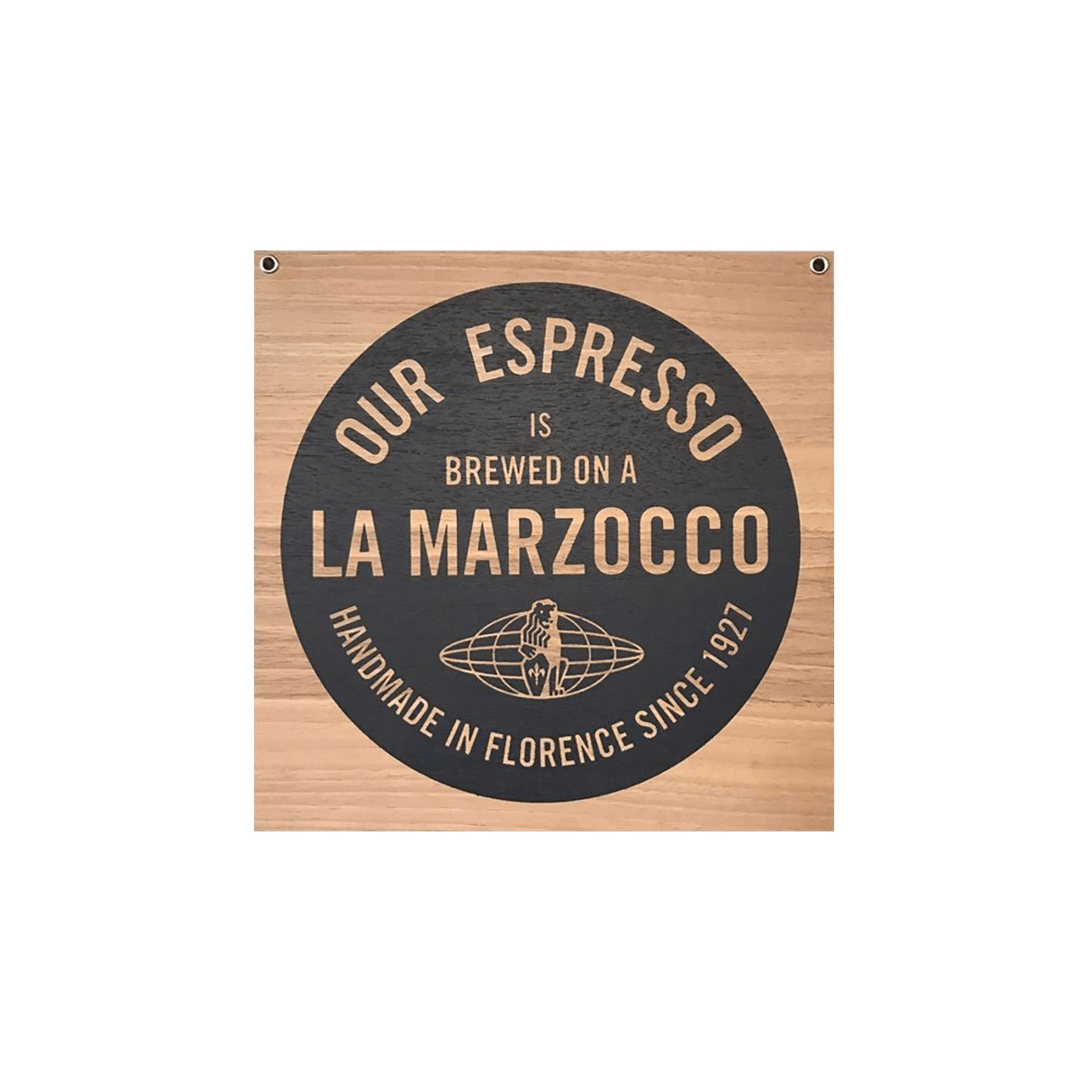 La Marzocco Holzschild Our espresso is brewed on a La Marzocco – Coffee Coaching Club 1
