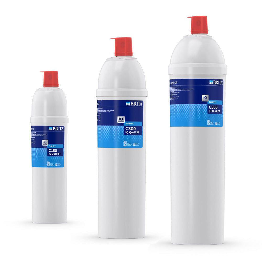 BRITA PURITY C Quell ST : comparaison des tailles des cartouches filtrantes C150, C300, C500 – Coffee Coaching Club