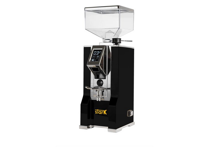 Eureka Mignon Oro Stark 16CR matte black/chrome – espresso grinder – Coffee Coaching Club