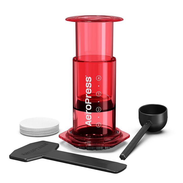 Aeropress Clear Red - Coffee Coaching Club