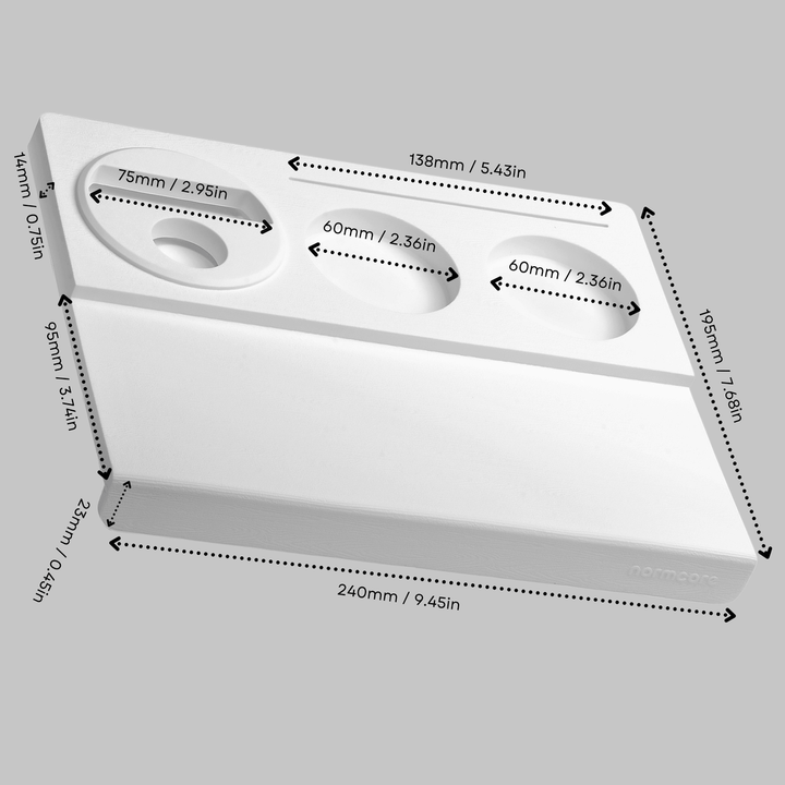 Normcore Tamping Matte mit Ecke