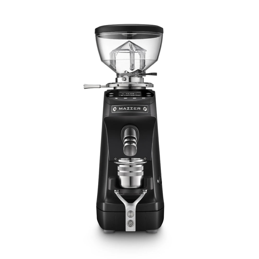 Mazzer Mini G GBW in Schwarz – Grind-by-Weight Espressomühle mit 64mm Burrs – Coffee Coaching Club