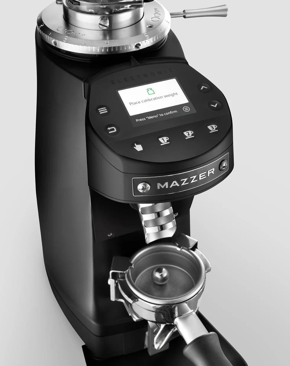 Mazzer Mini G GBW in Schwarz – Detailansicht – Coffee Coaching Club
