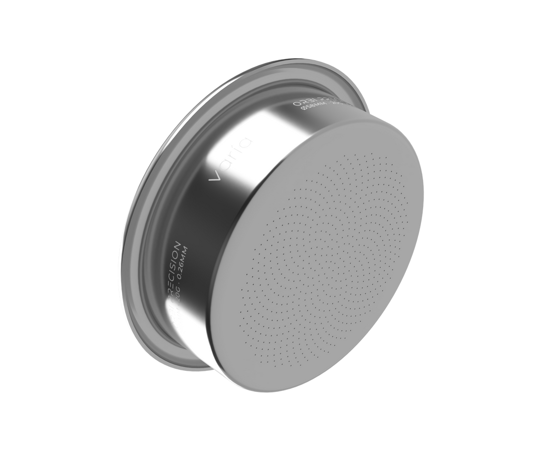 Varia ORBI Precision Espresso Basket, parte inferior con perforación hecha con láser