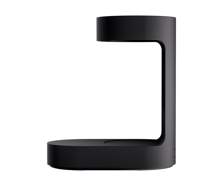 Varia ORBI PRO Dock, dock con báscula en negro (Black), vista lateral con la base