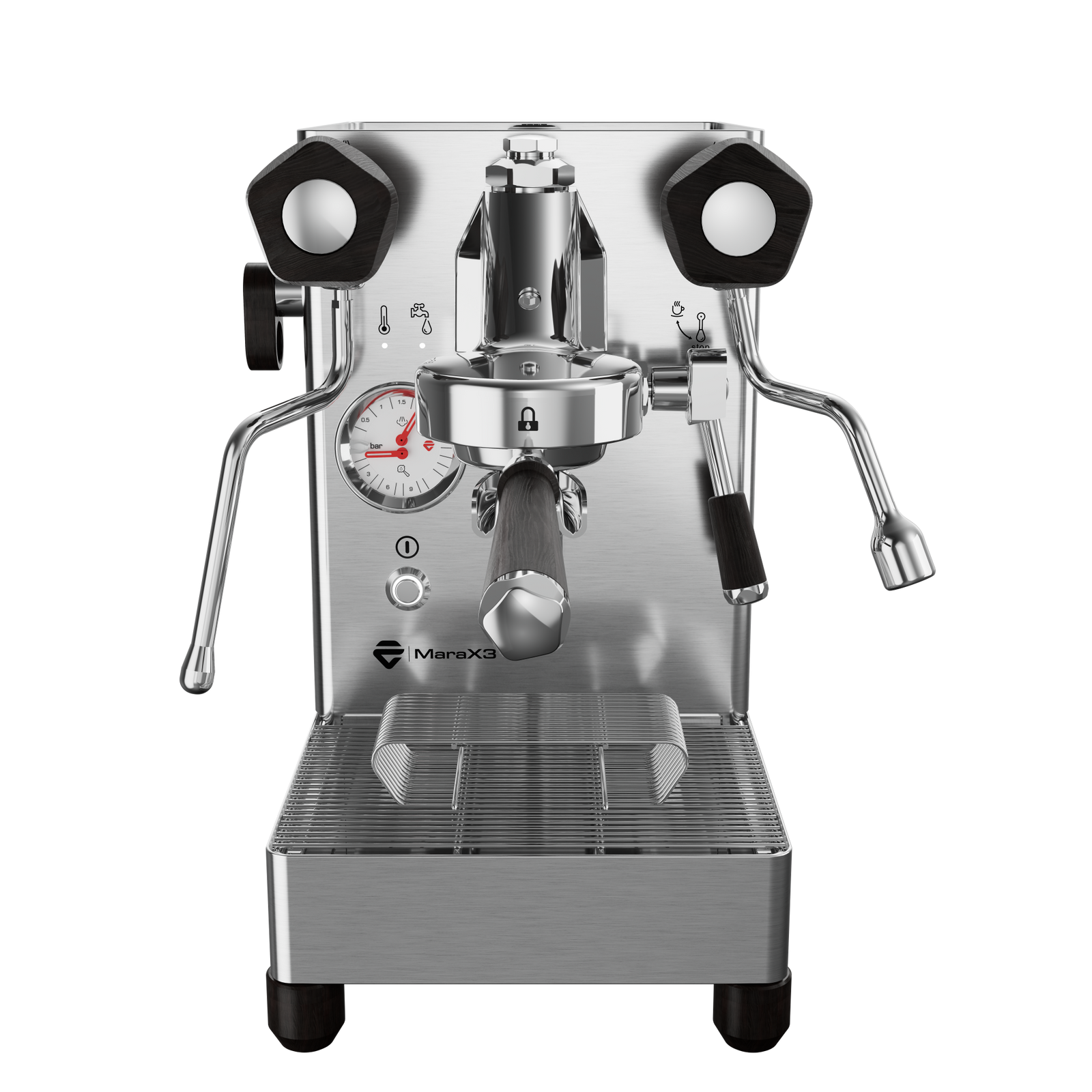 Lelit Mara X3 Seitenansicht mit Eichenholz-Details - Coffee Coaching Club 2