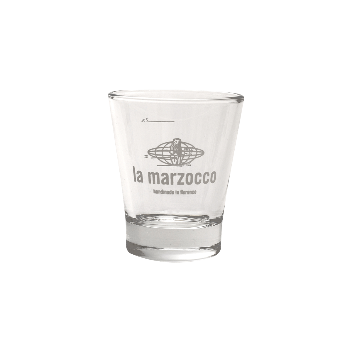 La Marzocco Espressoglas mit Masseinheit