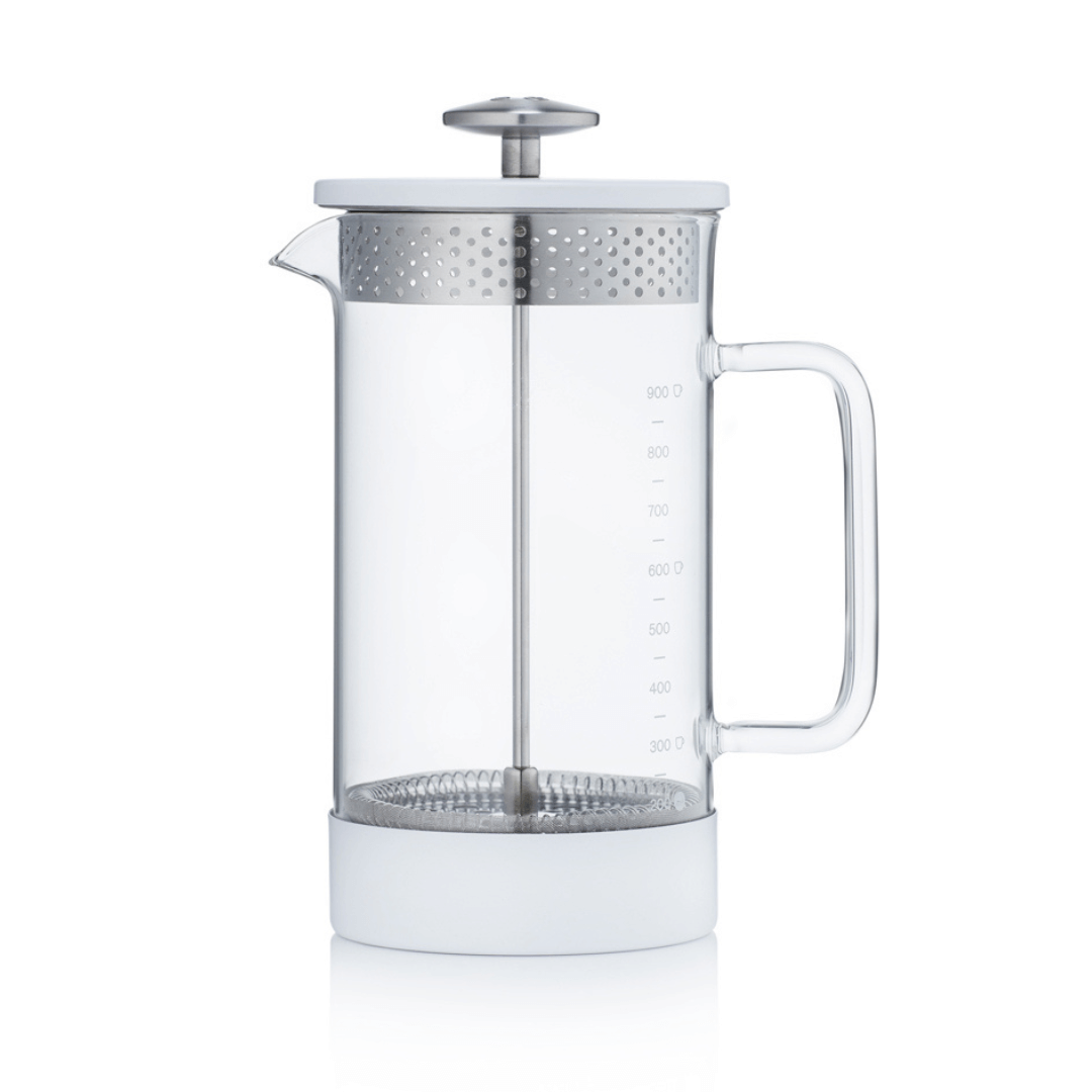 Plastic Free French Press - Core Coffee Press 1000 ml - Weiss - Coffee Coaching Club