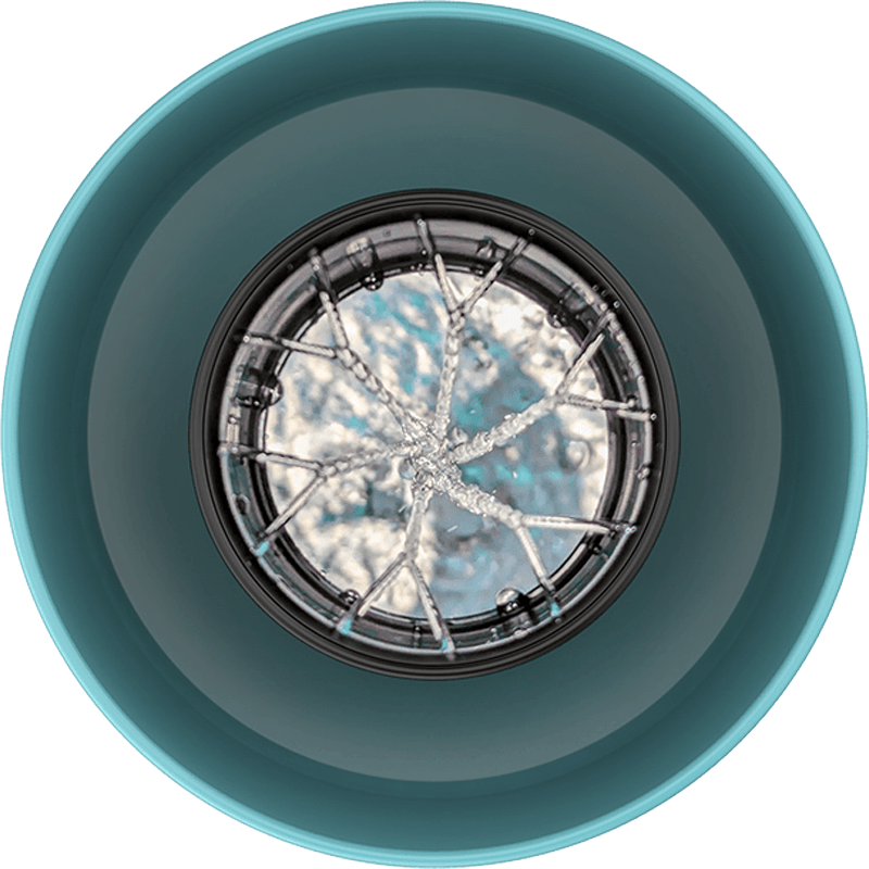 Ceado Hoop Coffee Brewer Turquoise, view from above into the Outer Loop and Flow Tower – Coffee Coaching Club 12