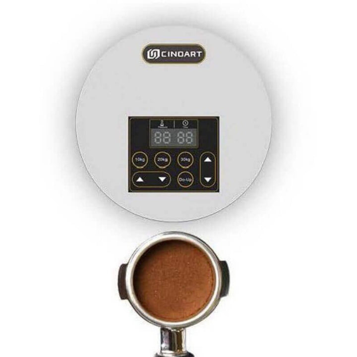 CINOART Precision Tamp PT2 Bedienfeld über Siebträger mit Kaffee – Coffee Coaching Club 17