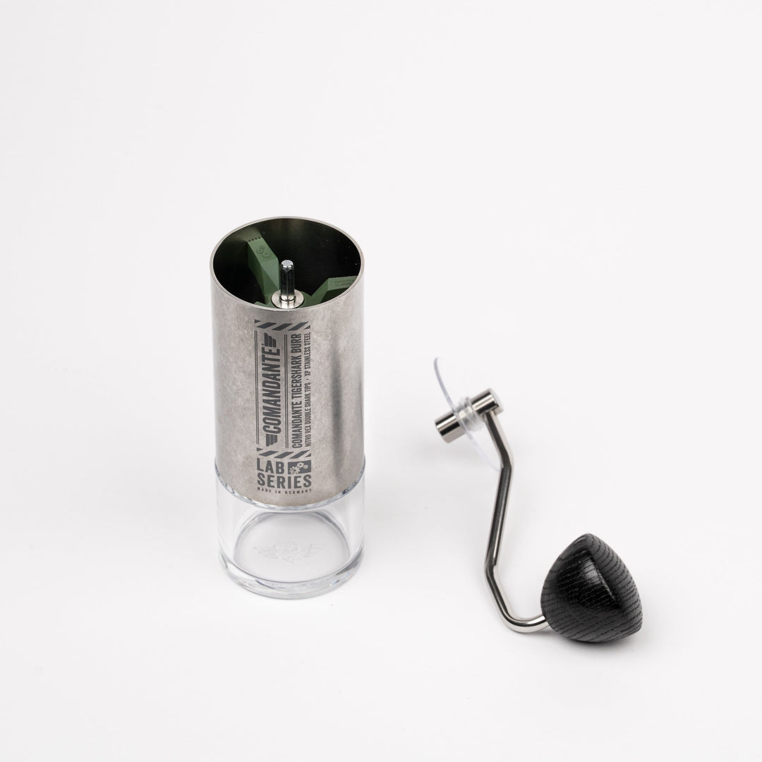 Comandante C40 MK4 Lab Series Tigershark mit abgenommener Kurbel – Coffee Coaching Club 10