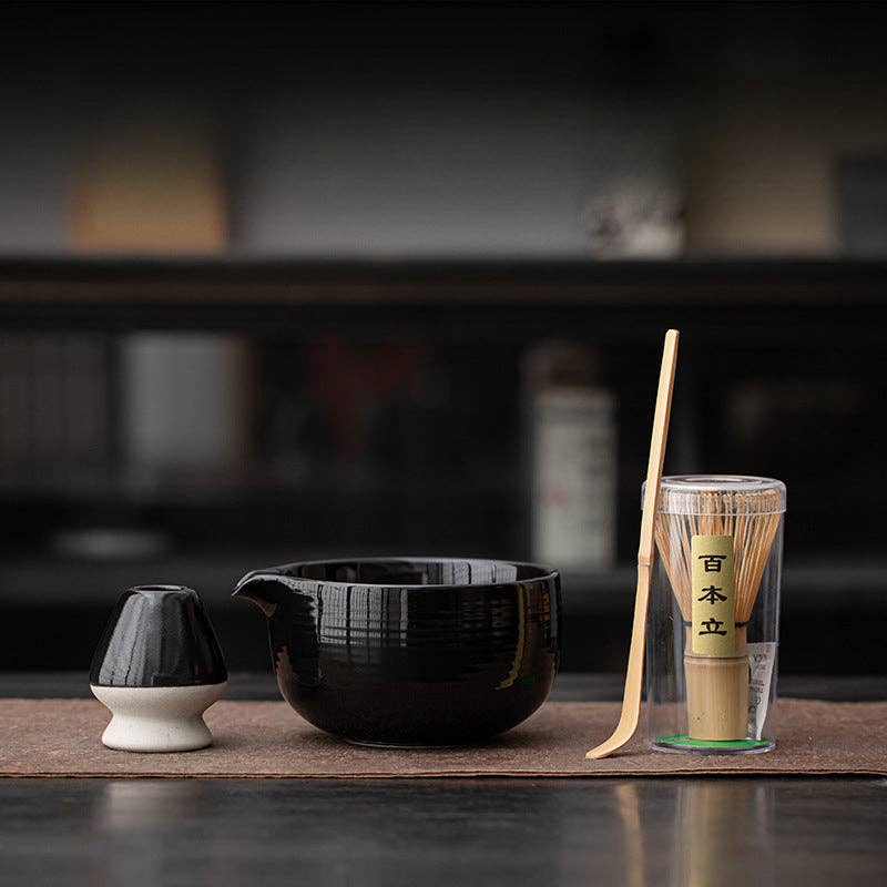 Gohobi - Gohobi Ceramic Matcha Set 009: Black - Coffee Coaching Club GmbH