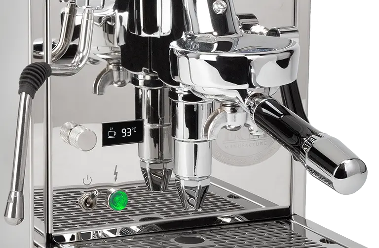 ECM Classika III écran OLED et bouton rotatif sous le groupe – Coffee Coaching Club 4