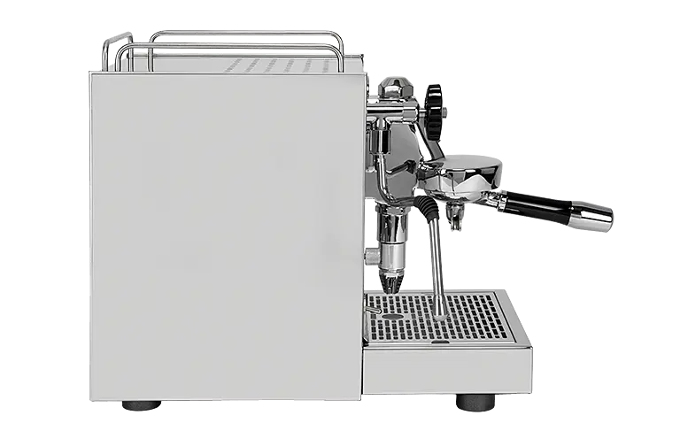 ECM Classika III vue de profil avec boîtier en acier inoxydable – Coffee Coaching Club 3