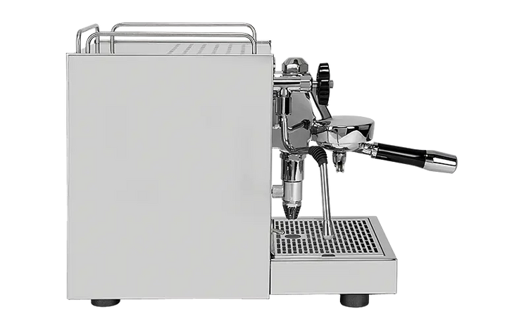 ECM Classika III vue de profil avec boîtier en acier inoxydable – Coffee Coaching Club 3