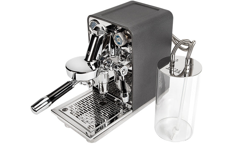 ECM Puristika schräg von oben mit Glas-Wasserbehälter – Coffee Coaching Club 10