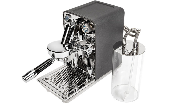ECM Puristika schräg von oben mit Glas-Wasserbehälter – Coffee Coaching Club 10