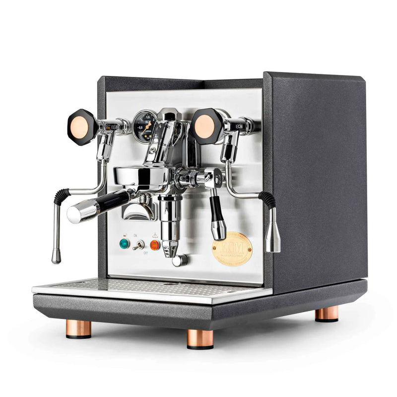 ECM Synchronika Heritage Line dual boiler in anthracite with copper accents - Coffee Coaching Club 1
