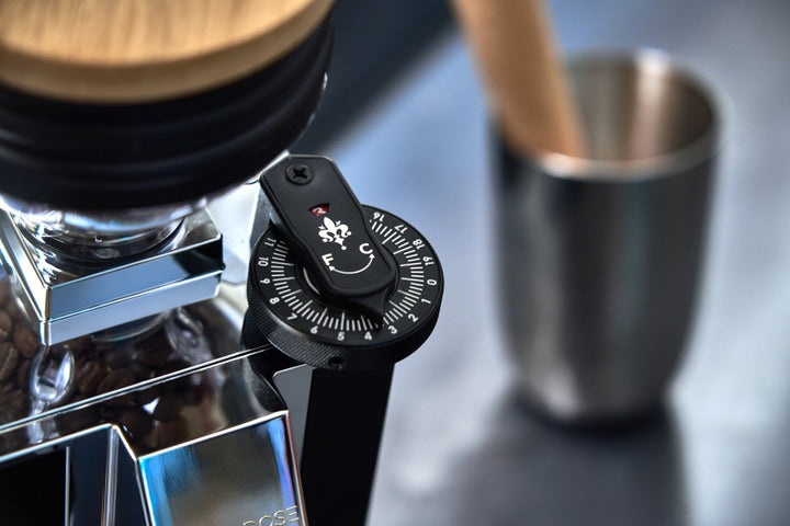 Eureka Oro Single Dose Pro King-Size-Mahlgradrad mit Drehzähler – Coffee Coaching Club 13