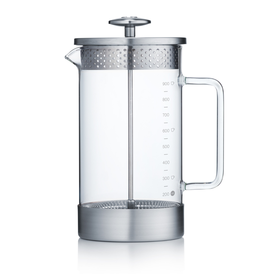 Plastic Free French Press - Core Coffee Press 1000 ml - Steel - Coffee Coaching Club