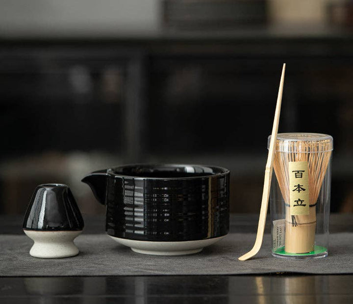 Gohobi - Gohobi Colourful Ceramic Bowl Matcha Set: Lake Blue - Coffee Coaching Club