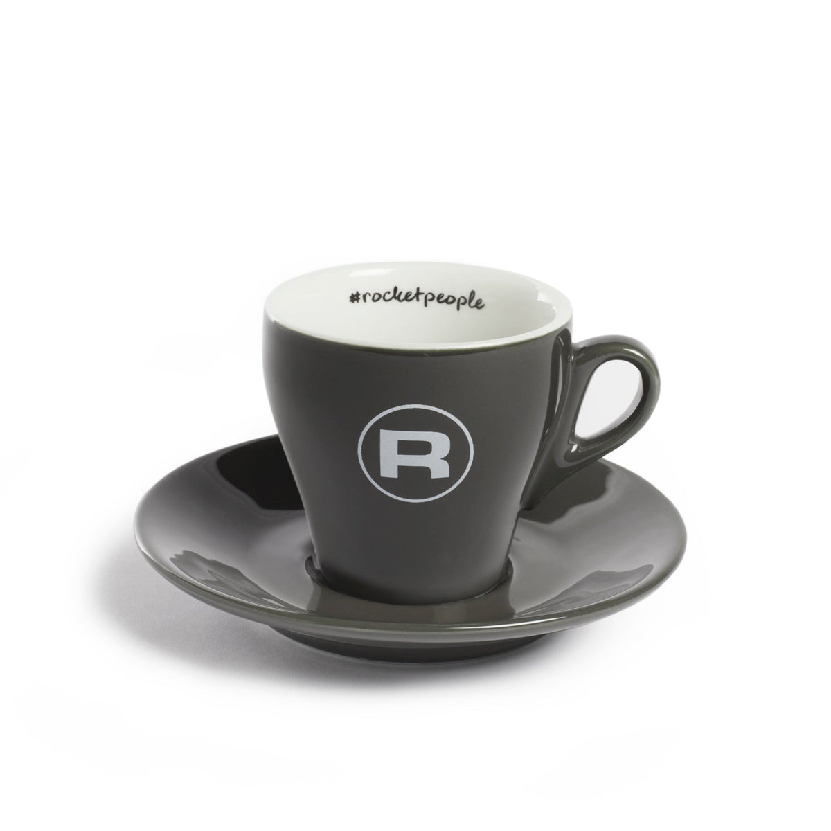 Rocket Tassenset "Flat White #Rocketpeople" grau